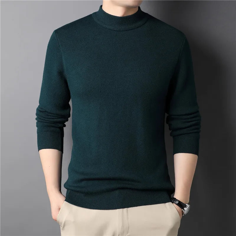 Suéter Masculino Básico Moderno - Gola Média
